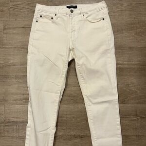 Banana Republic Skinny Jeans 27 /4 Petite White Denim NWOT